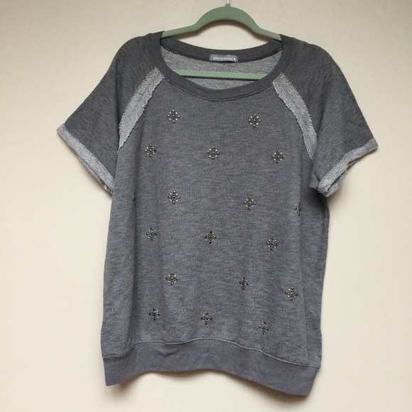 Olivia Moon Gray Top Size XL - Picture 1 of 6